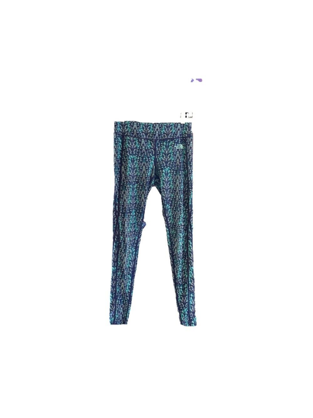 Women's The North Face Leggings Size S Blue Green - Picture 2 of 3